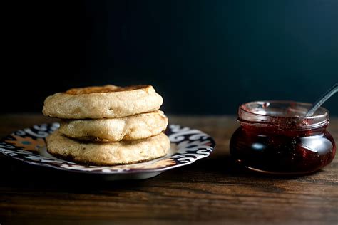 Homemade Crumpets With Easy Strawberry Balsamic Jam | Healthy Delicious