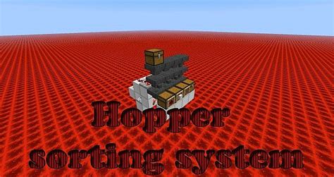 Hopper sorting system (Compact and Stackable) Minecraft Project