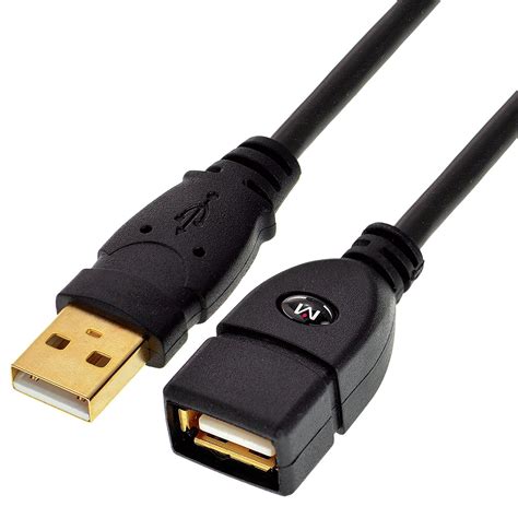 Mediabridge USB 2.0 - USB Extension Cable (6 Feet) - A Male to A Female ...