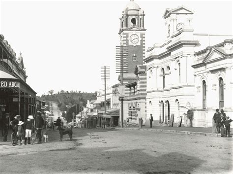 Brisbane St,Ipswich in Queensland in c.a.1900.