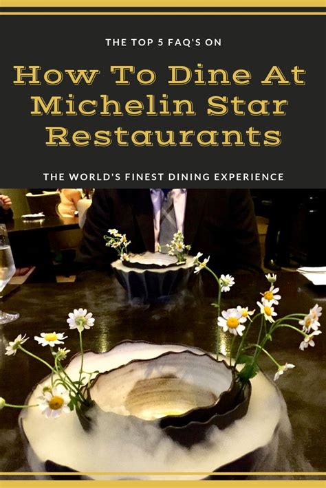 How To Dine At Michelin Star Restaurants | Michelin star food, Michelin ...