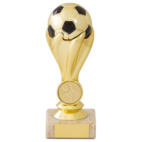 Gold Football Trophy on Marble Base – 4 Sizes – 2192 | Winning Awards