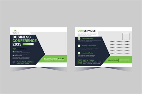 Corporate Business Postcard Template Design, 38510966 Vector Art at ...