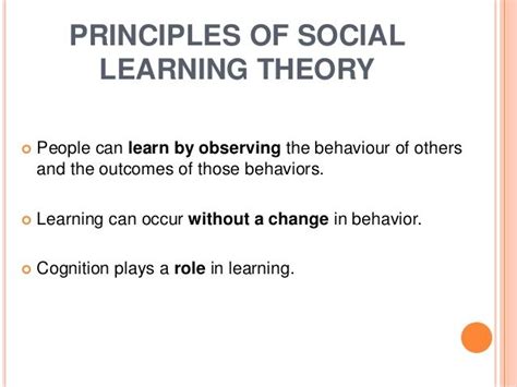 Albert bandura and social learning theory | Social learning theory ...