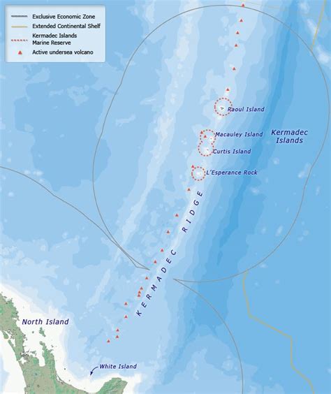 Kermadec Islands map – Kermadec Islands – Te Ara Encyclopedia of New ...