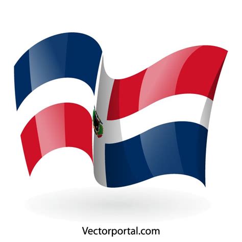 Dominican Republic flag clip art Royalty Free Stock SVG Vector and Clip Art