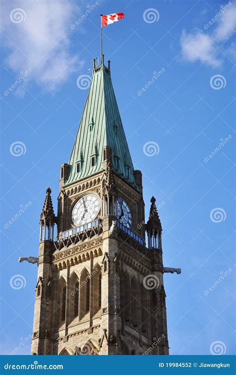 Peace Tower Of Parliament Buildings, Ottawa Stock Photography - Image ...