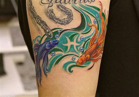 Pisces Tattoo | Aquarius tattoo, Pisces tattoos, Brown tattoo ink