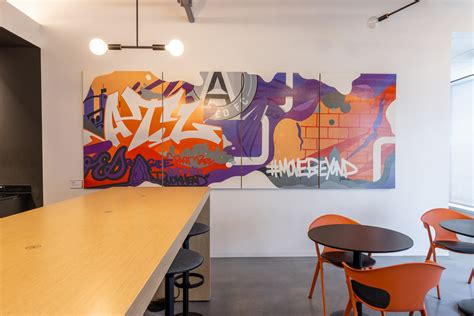 Street Artists Agency Paints Canvases for TKE's Atlanta Offices