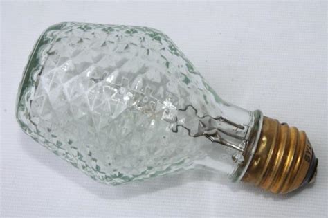 vintage Sylvania novelty edison light bulb, clear quilted glass w ...