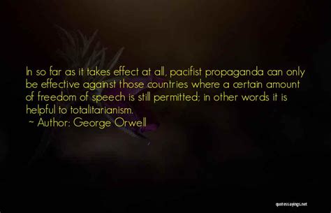 Top 18 Orwell Pacifism Quotes & Sayings