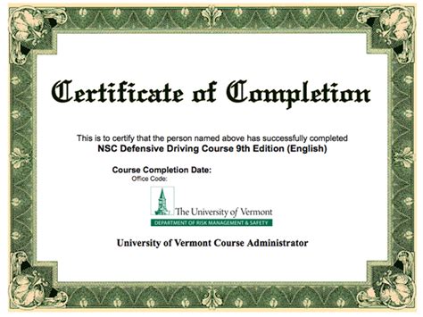 Defensive Driving Course Overview | UVM Risk Management | The University of Vermont