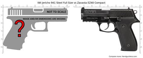 IWI Jericho 941 Steel Full Size vs Zastava EZ40 Compact size comparison | Handgun Hero