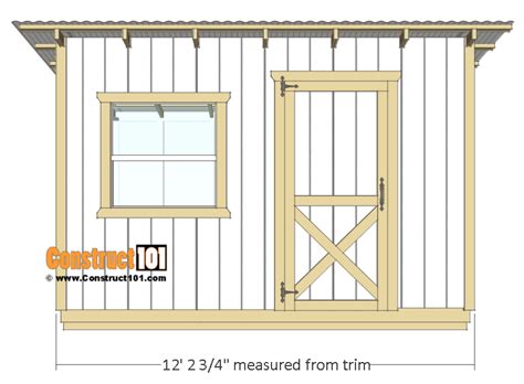 10x12 Lean To Shed Plans - Construct101