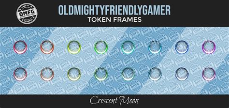 Token Frames - Crescent Moon - OldMightyFriendlyGamer's Ko-fi Shop - Ko ...