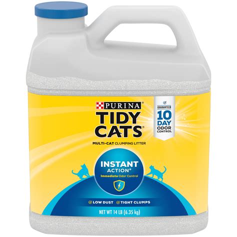 Purina Tidy Cats Clumping Cat Litter, Instant Action Multi Cat Litter, 14 lb. Jug - Walmart.com ...