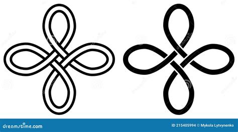 Symbol Of Happiness Talisman Amulet Celtic Knot Vector Symbol Of Attracting Good Luck And Wealth ...