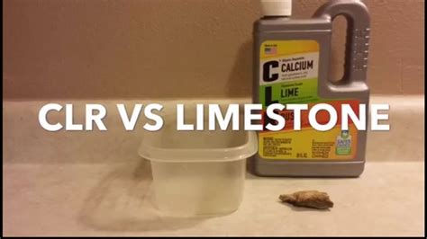 CLR Cleaner vs Limestone, Calcium Lime Rust Cleaner, Time Lapse. | Limestone, Cleaners, Calcium