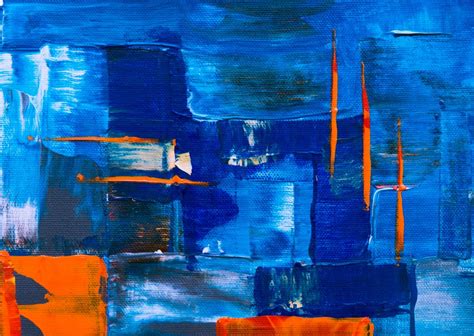 Blue Abstract Painting Royalty-Free Stock Photo