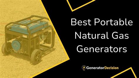 5 Best Portable Natural Gas Generators - Generator Decision