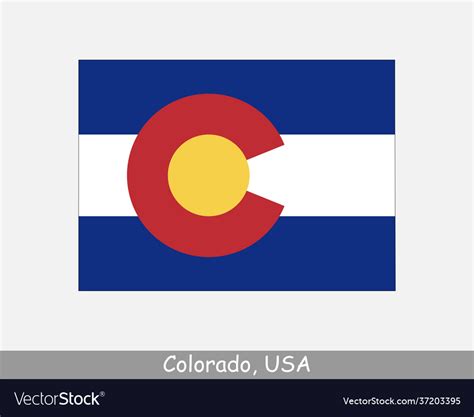 Colorado flag Royalty Free Vector Image - VectorStock