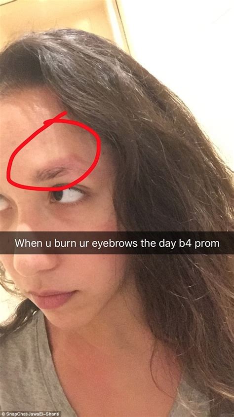 Jordan teenager is left with singed eyebrows the day before her prom | Daily Mail Online