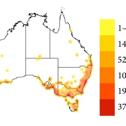 A map of the distribution of the three most commonly encountered... | Download Scientific Diagram