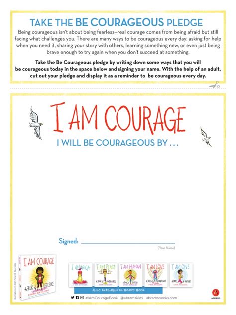 I Am Courage Activity Sheets | PDF