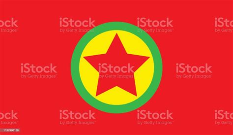 Flag Of Kurdistan Workers Party Stock Illustration - Download Image Now ...