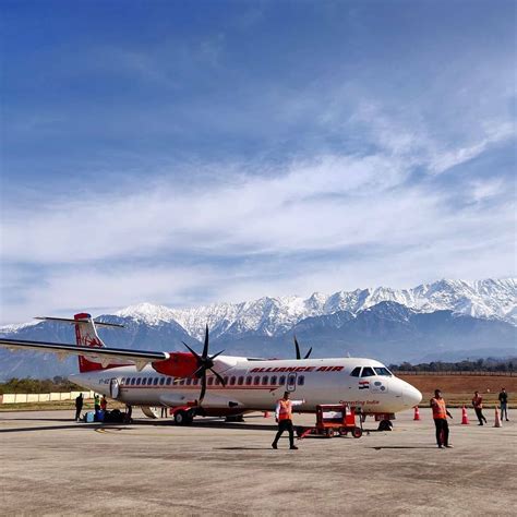 Dharamshala airport giving me Hollywood feels! ☃️ . Breathtakingly beautiful. 😍 . Kangra Airport ...