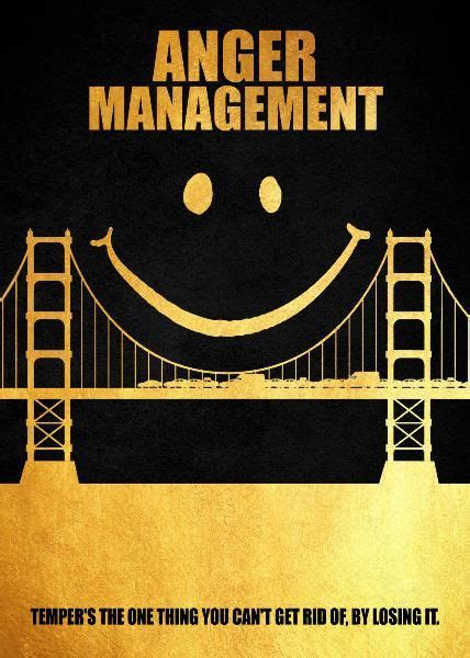 Anger Management | Anger management, Anger, Minimal movie posters