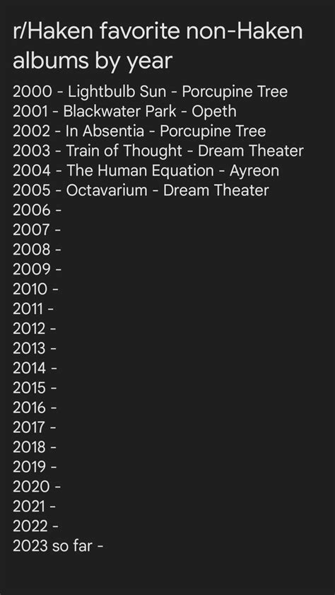 Octavarium takes 2005, r/Haken fav albums by year, year 2006 : r/Haken