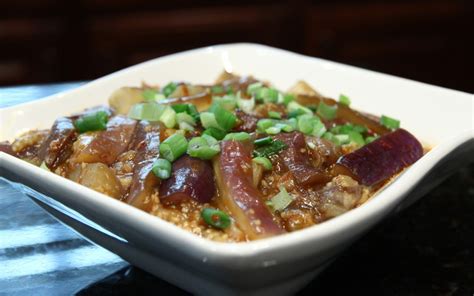 Eggplant with Garlic Sauce | Chinese Healthy Cooking