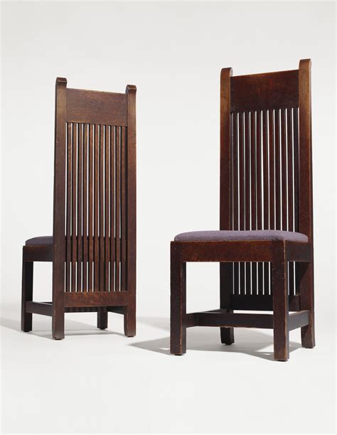 FRANK LLOYD WRIGHT (1867-1959) , TWO IMPORTANT CHAIRS FROM THE WARD W ...