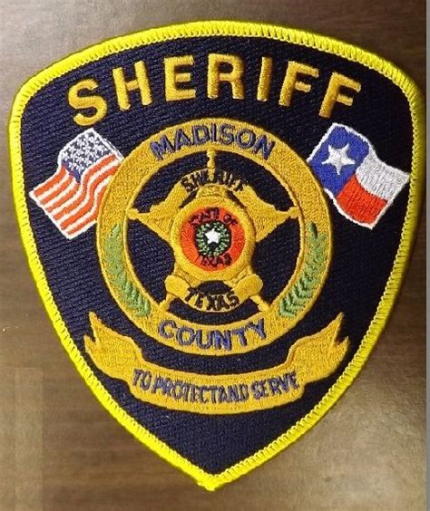 Madison county Sheriff TX | Police patches, Texas police, Police