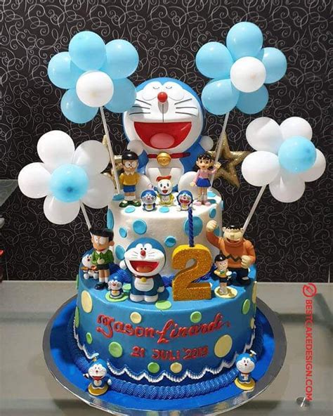 50 Doraemon Cake Design (Cake Idea) - October 2019 | Doraemon cake, Boy birthday cake, Simple ...
