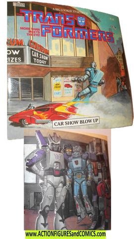 Transformers CAR SHOW BLOW UP 1985 marvel books – ActionFiguresandComics