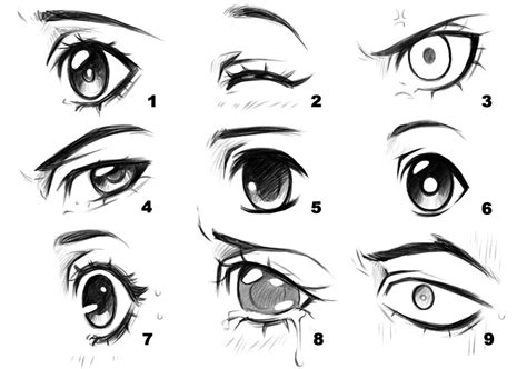 Drawing Of A Anime Eye : How To Draw An Anime Eyes Side View Quora ...