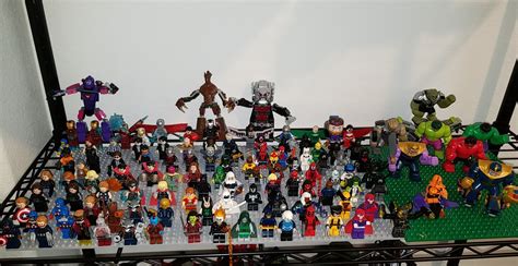 Marvel minifigure collection. I'm only missing a few sets : r/lego