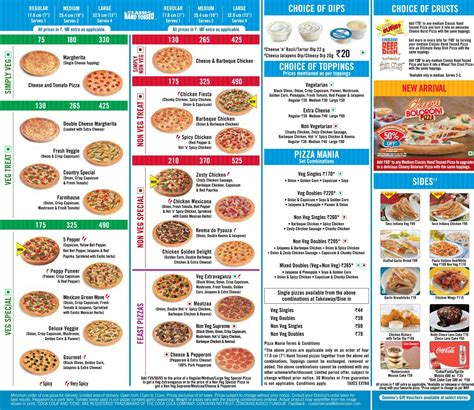 Dominos Indirapuram Aditya Mall Menu | View the Detailed info at : http ...