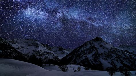 Mountain Night Sky Wallpapers - Top Free Mountain Night Sky Backgrounds - WallpaperAccess