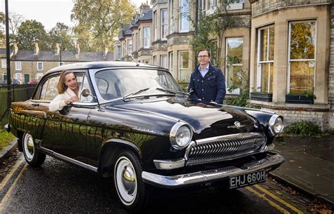 Classic Russian car seen on the streets of Cambridge