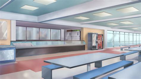 Anime School Cafeteria