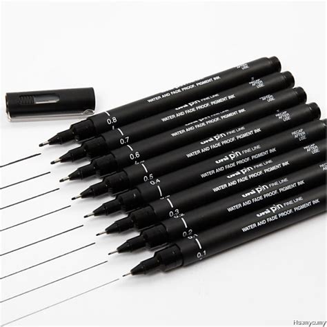 UNI PIN Technical Drawing Pen (0.1MM - 0.8MM) Set of 8