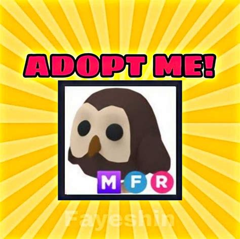 Adopt Me Legendary Mega Fly Ride Owl MFR