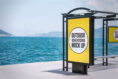 Outdoor Advertising Mockups Free. Billboard Mockup