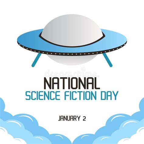 Vector Graphic of National Science Fiction Day Good for National Science Fiction Day Celebration ...