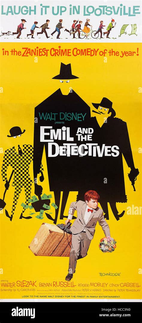 EMIL AND THE DETECTIVES, US poster art, front: Bryan Russell, 1964 ...