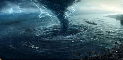 Tornado digital wallpaper, futuristic, tornado, water, ship HD wallpaper | Wallpaper Flare