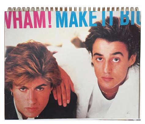 WHAM MAKE IT BIG / George Michael années 80 pochette d'album cahier vintage BRIT POP ! | eBay